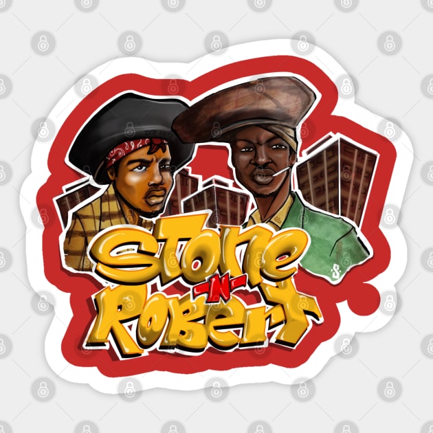 Stone and Robert Sticker by TyteKnitz_Tees